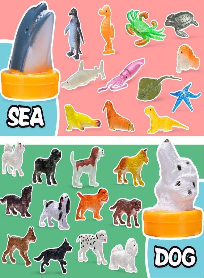 KarberDark 95 Pcs Small Animal Toys, Assorted Mini Ocean, Zoo, Farm, Dinosaur, Insect, Dog and Horse Figure, Little Plastic Animals Figurine for Easter, Sensory Bin Stuffers, Birthday Gifts,Kid 3-5 - Image 3